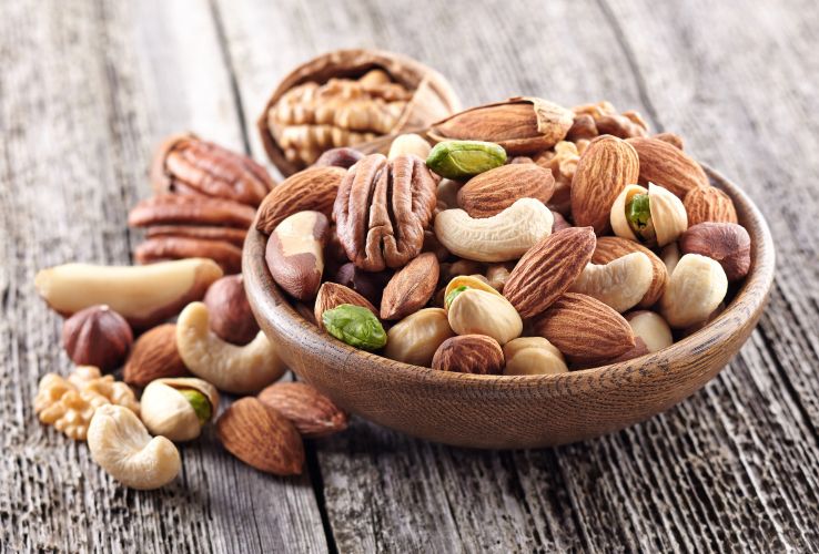 Nuts and seeds can be part of a diet for healthy hair