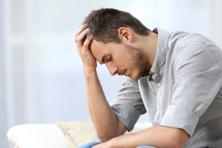 Low health or happiness can cause hair loss