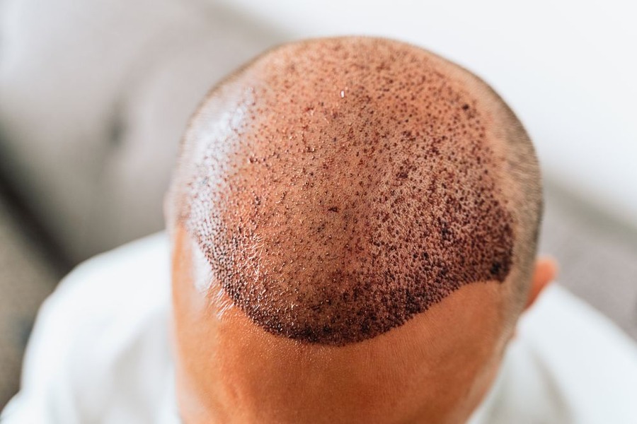 Hair Transplant Scabs