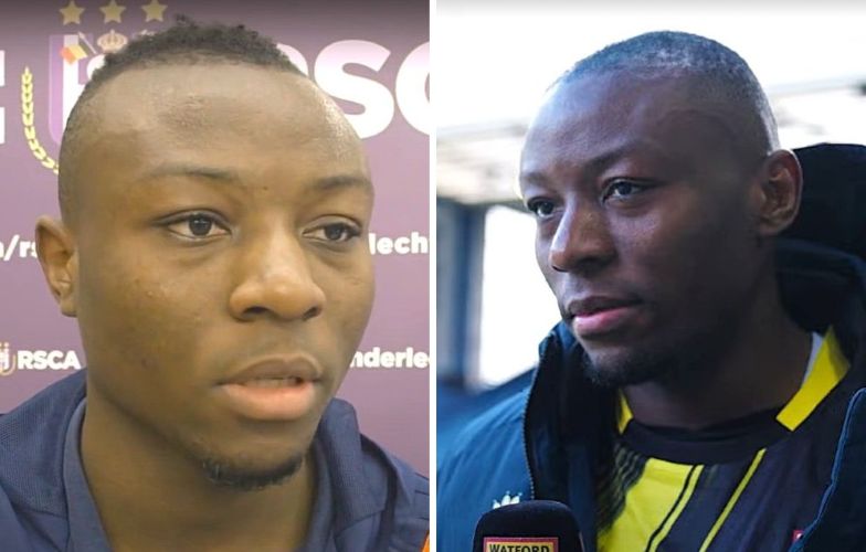 Edo Kayembe with hair vs Edo Kayembe with closely cropped hair