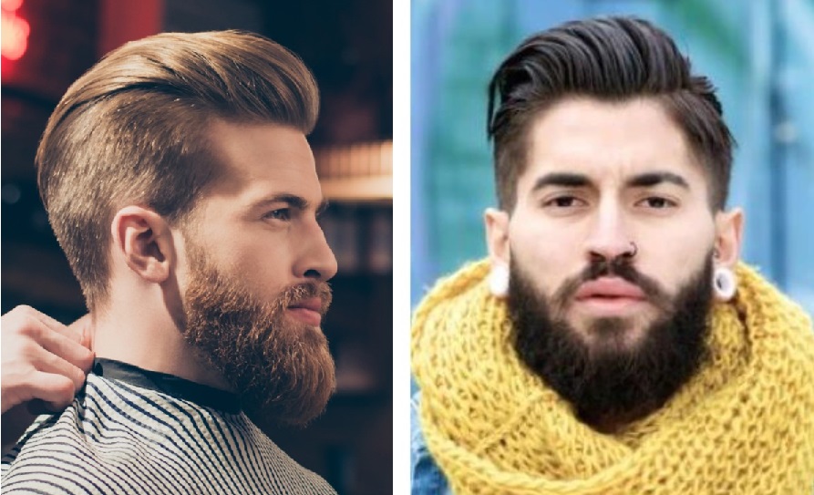 slicked back haircut: haircut for balding crown male