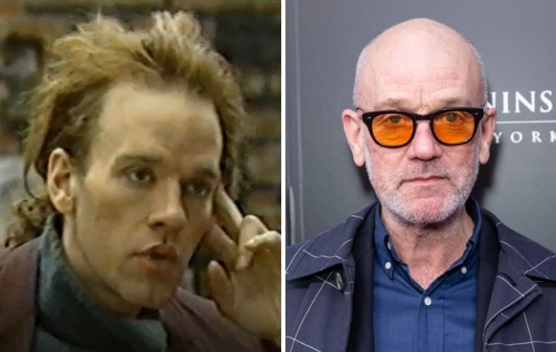 Michael Stipe with hair vs Michael Stipe bald
