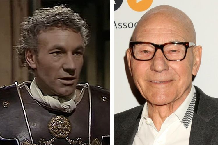 Patrick Stewart with hair vs Patrick Stewart bald