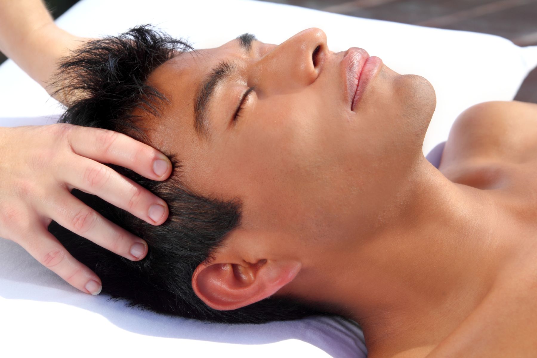 scalp massage to stimulate hair growth and promote relaxation