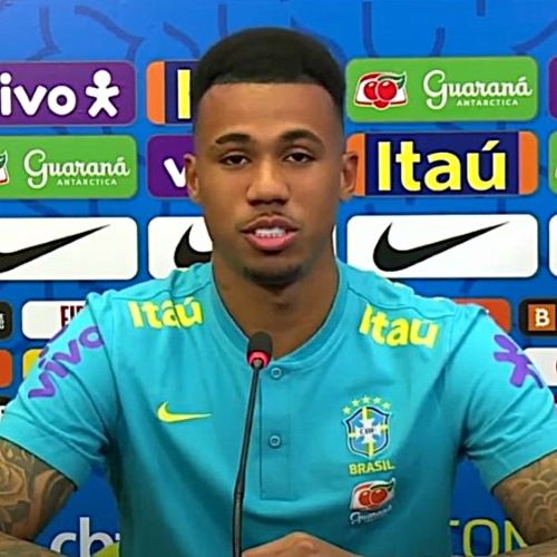 Young Gabriel Magalhães when he played for Brazilian club Avaí FC