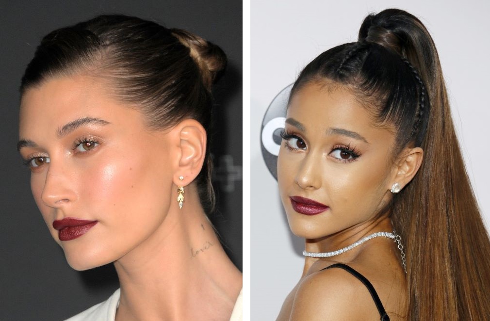 Celebrities with their hair tied back