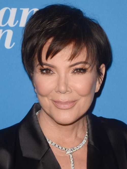 Kris Jenner with a piecey fringe