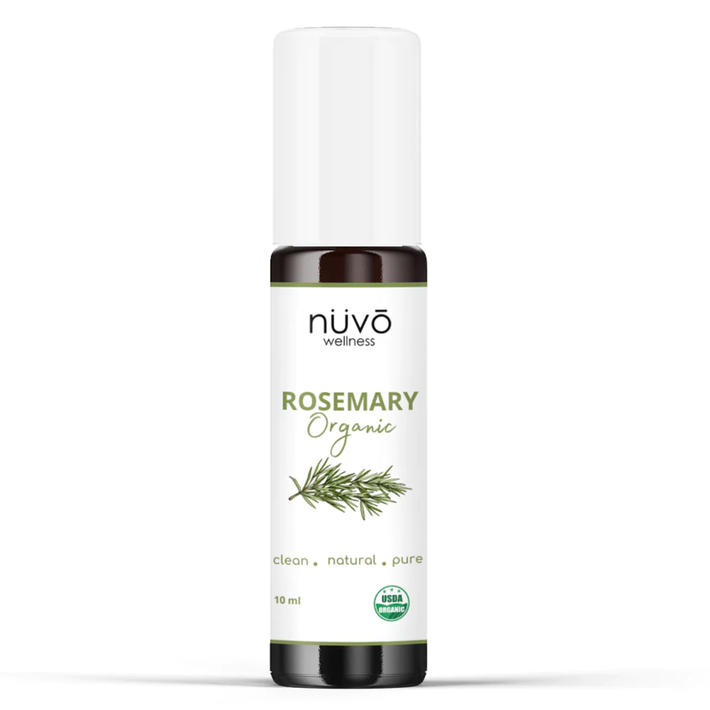Nuvo Wellness Rosemary Oil for Hair Growth &ndash; Blended with Organic Jojoba Oil &ndash; Use for Hair Skin Nails