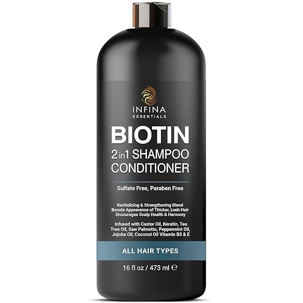 Infina Essentials Biotin Shampoo and Conditioner 2-in-1 for men and women