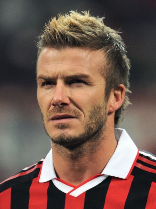 David Beckham’s faux hawk hairstyle