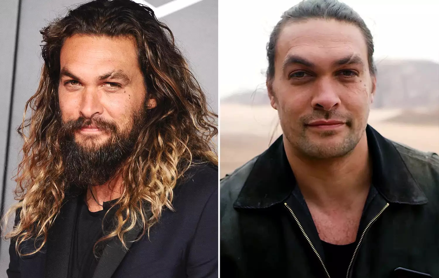 Jason Momoa&rsquo;s look with and without a beard