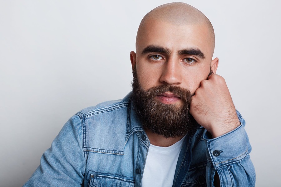 Bald With Beard