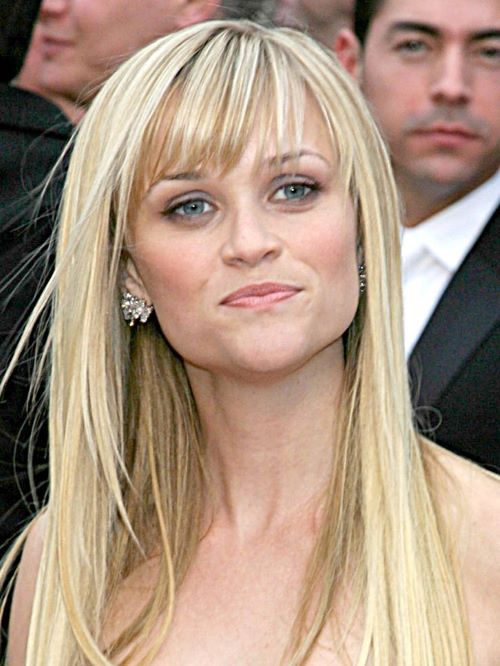 Reese Witherspoon with a feathered fringe