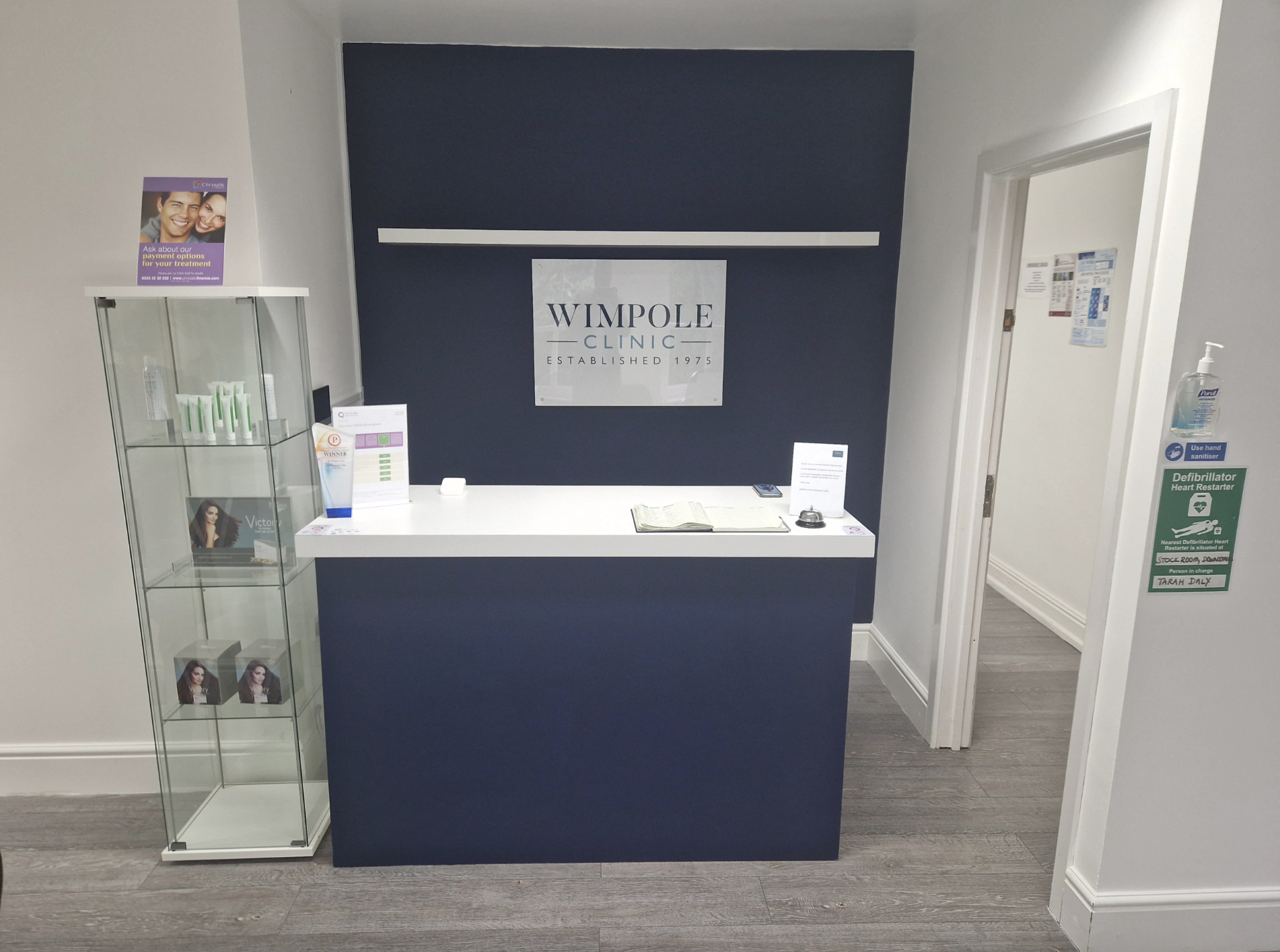 birmingham hair transplant clinic welcome area