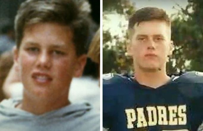 Tom Brady as a teenager