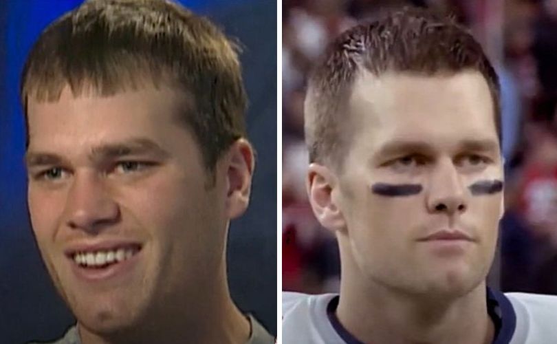 Tom Brady as a young adult