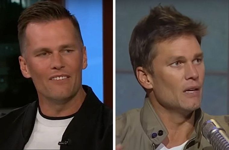 Tom Brady in 2019 and 2024