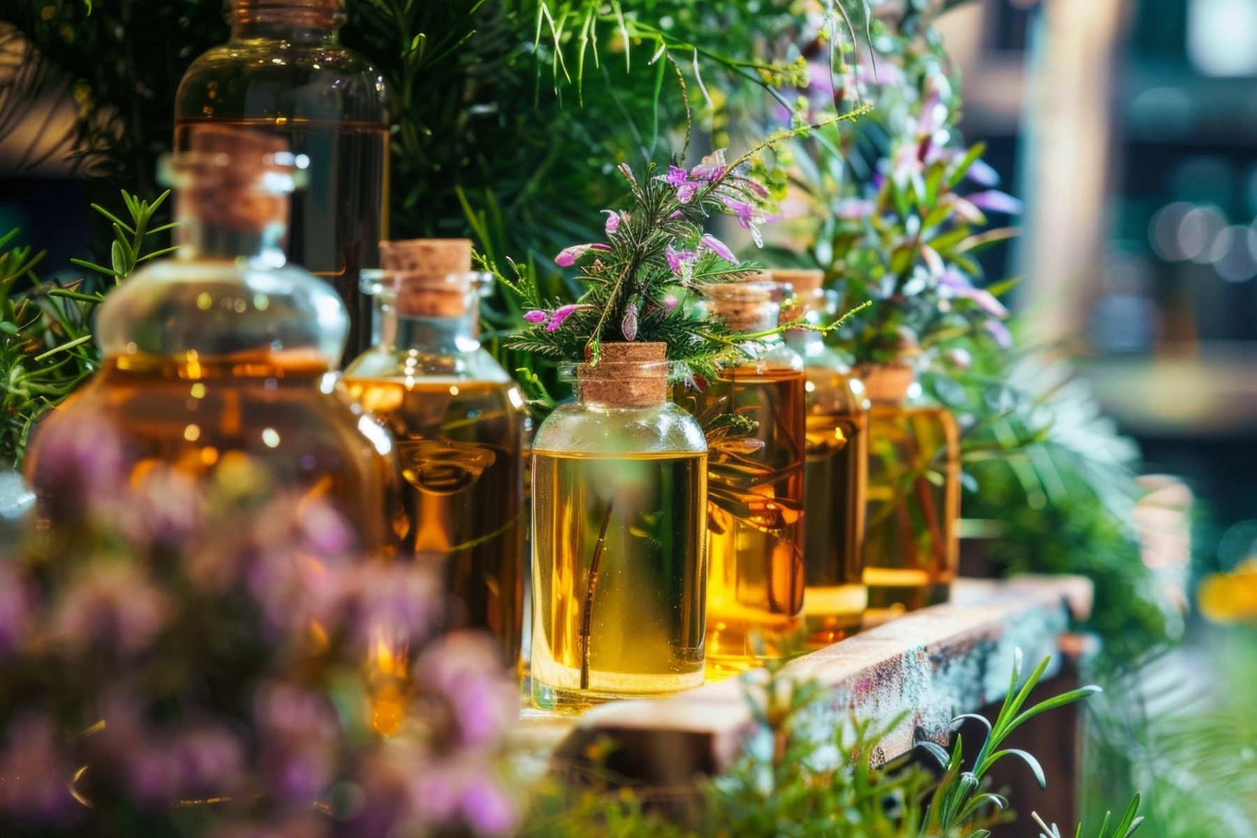 Various hair oils