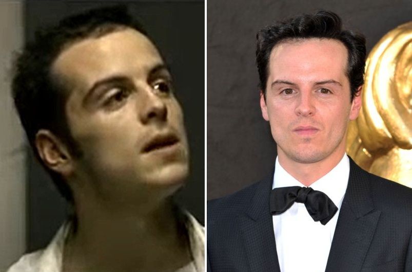 Andrew Scott in 2004 (left) and 2012 (right)