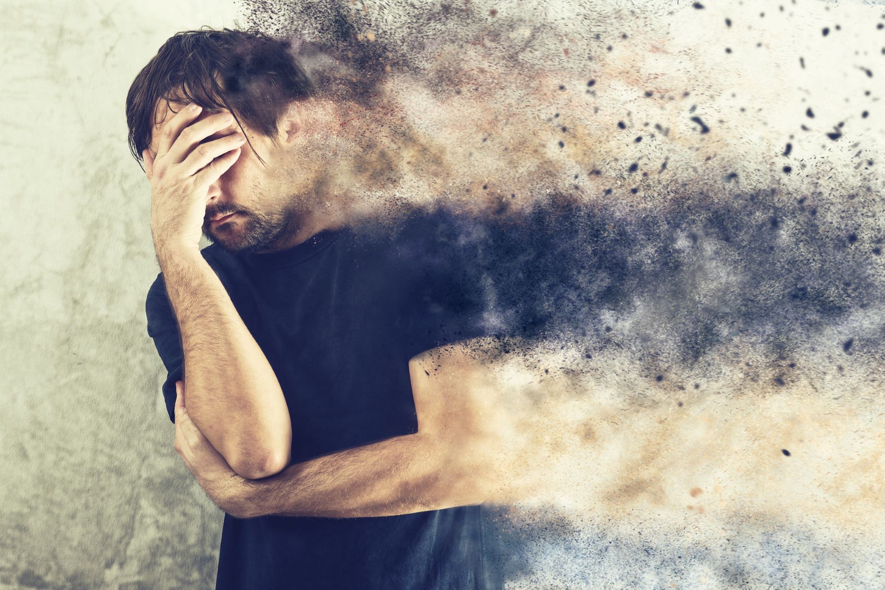 Man with permanent depression