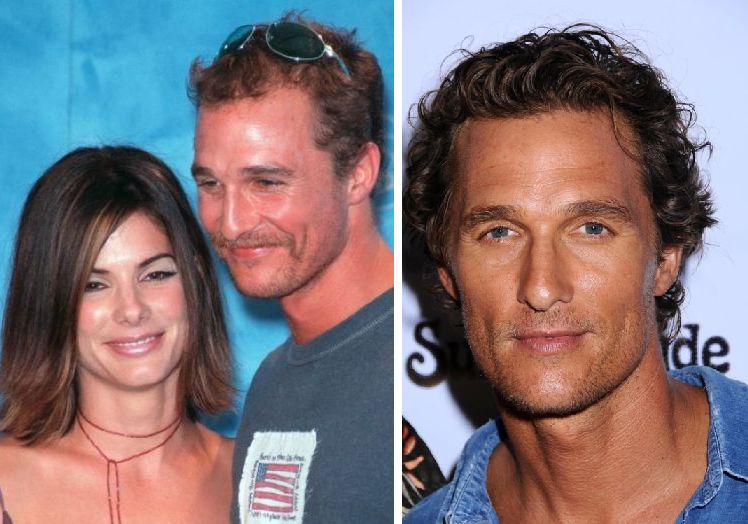 Matthew McConaughey in 1999 and 2008