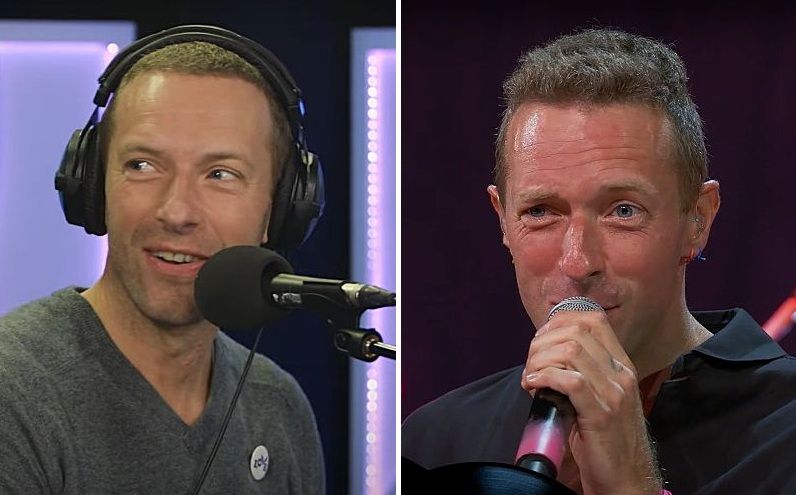 Chris Martin in 2019 and 2021