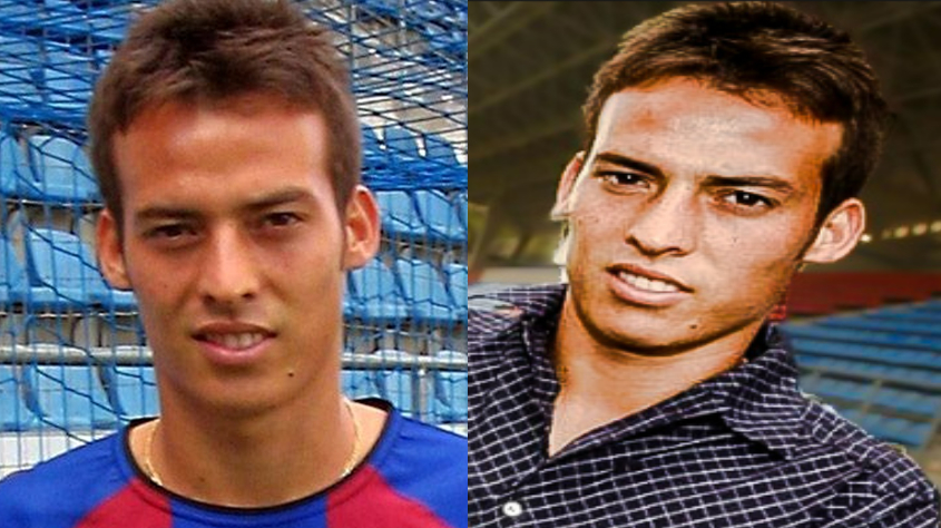 David Silva in 2004 (left) and 2005 (right)