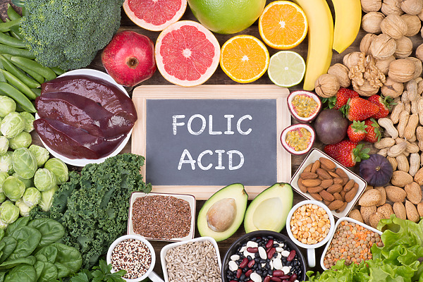 Folic acid hair growth