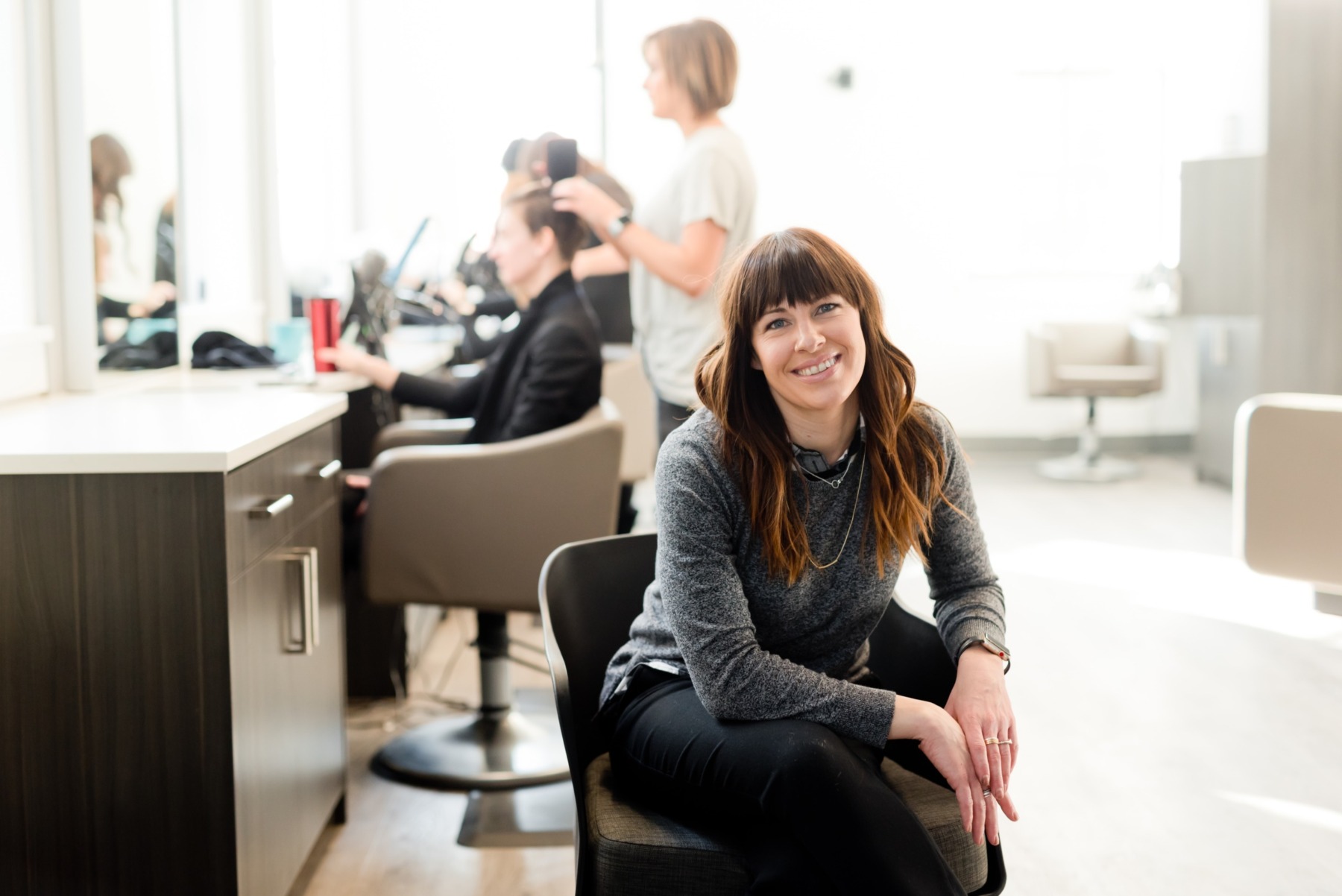 Ask your hair stylist for ways to hide thinning hair